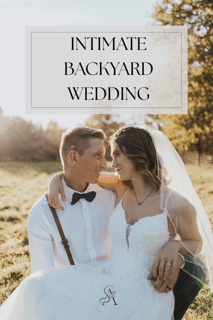 intimate backyard wedding
