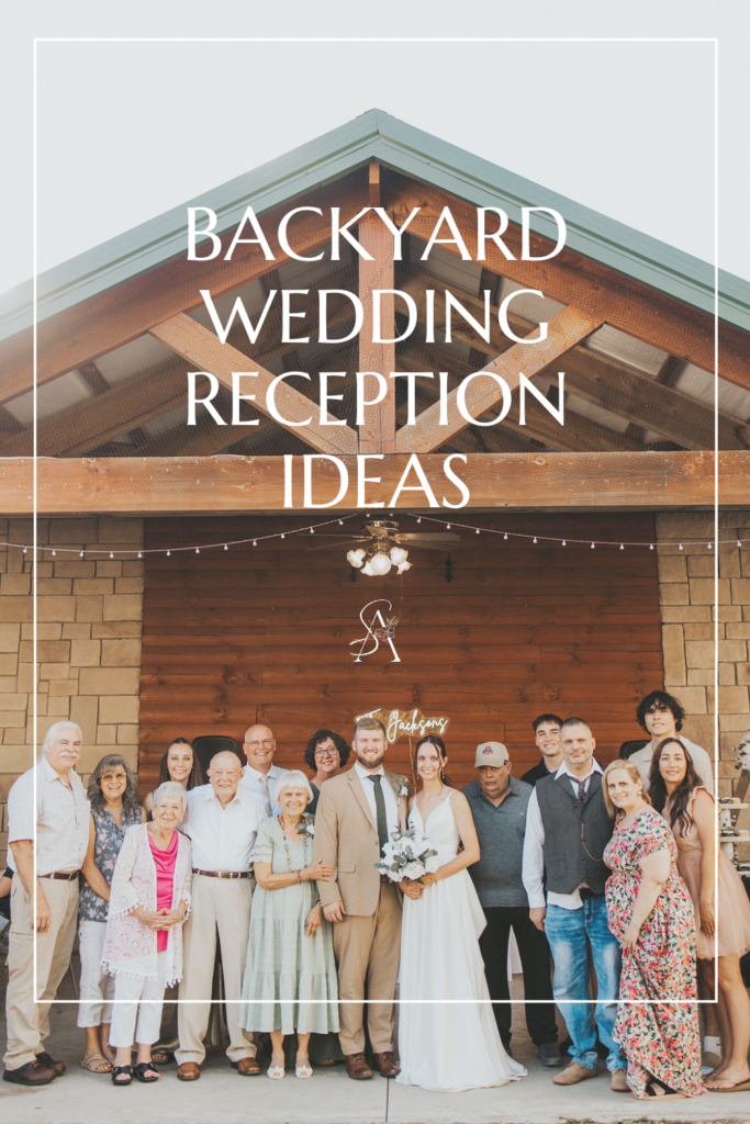 backyard wedding reception