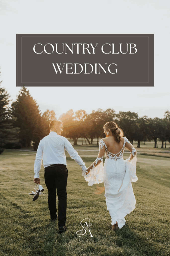 Country club wedding